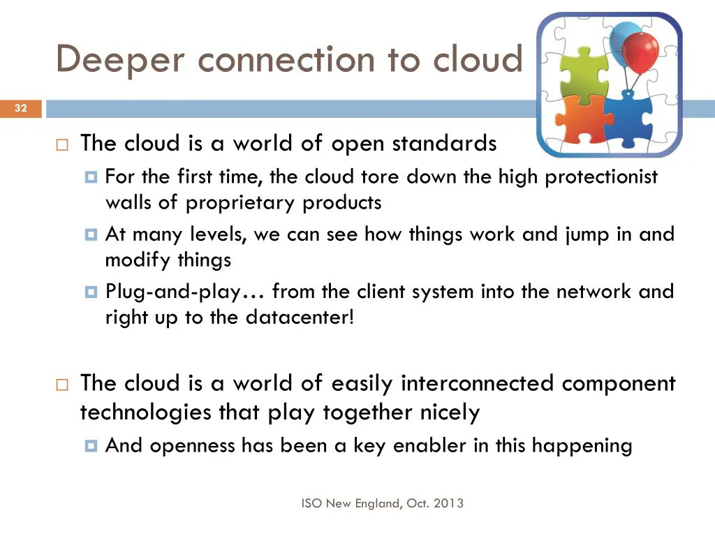 deeper connection to cloud