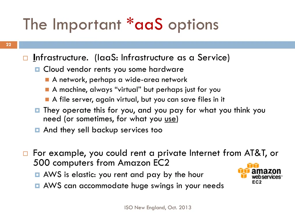 the important aas options