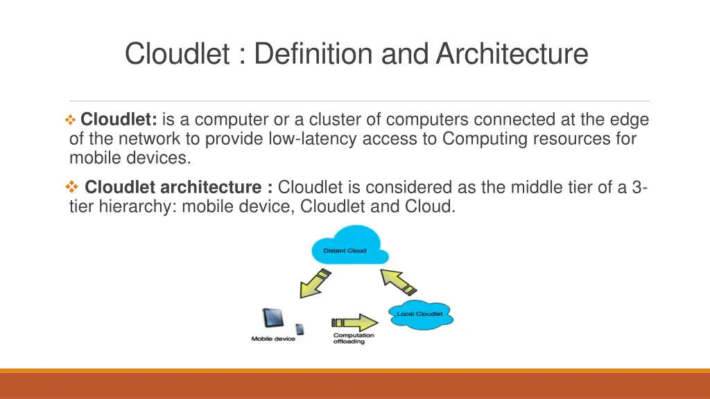 cloudlet definition and architecture