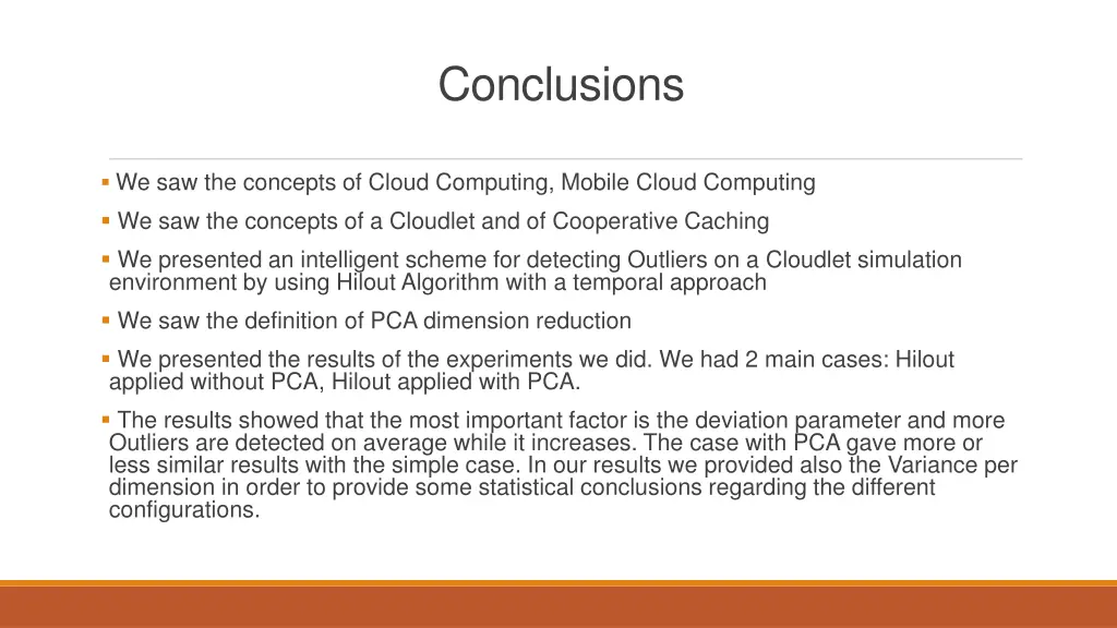 conclusions