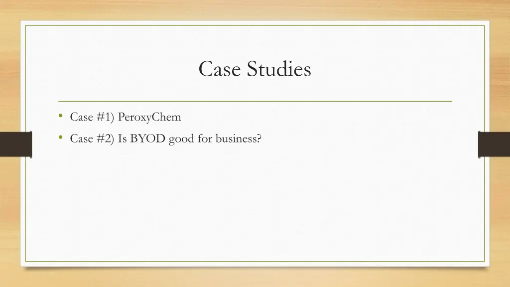 case studies