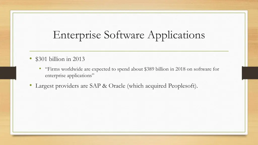 enterprise software applications