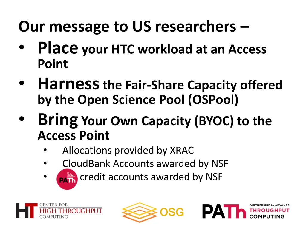 our message to us researchers place your