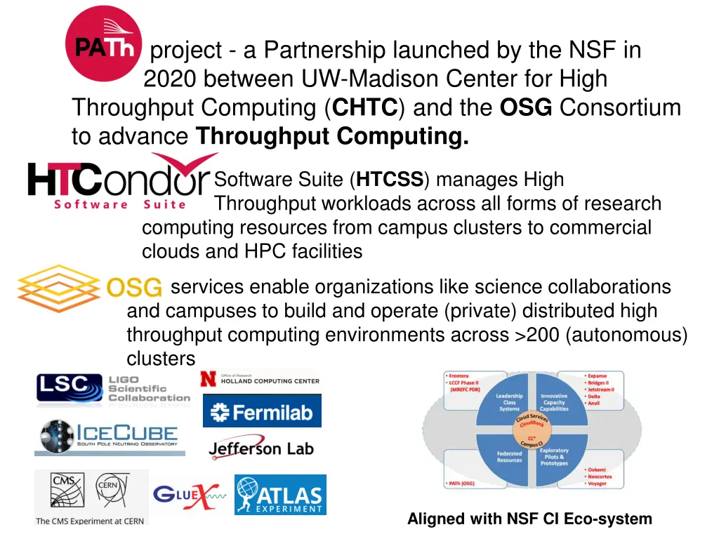 project a partnership launched by the nsf in 2020