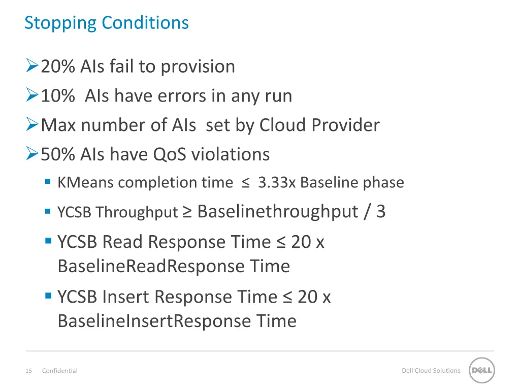 stopping conditions