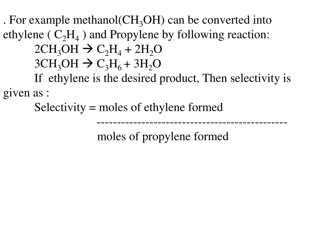 for example methanol ch 3 oh can be converted 1