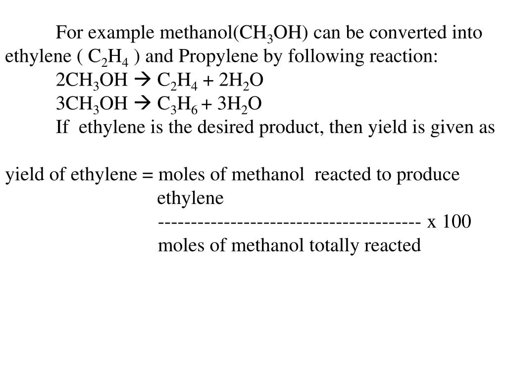 for example methanol ch 3 oh can be converted