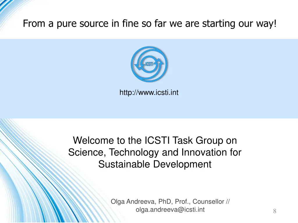 from a pure source in fine so far we are starting