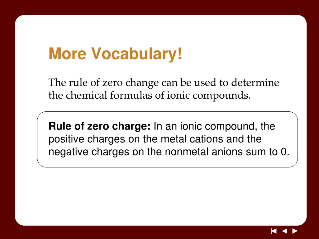 more vocabulary
