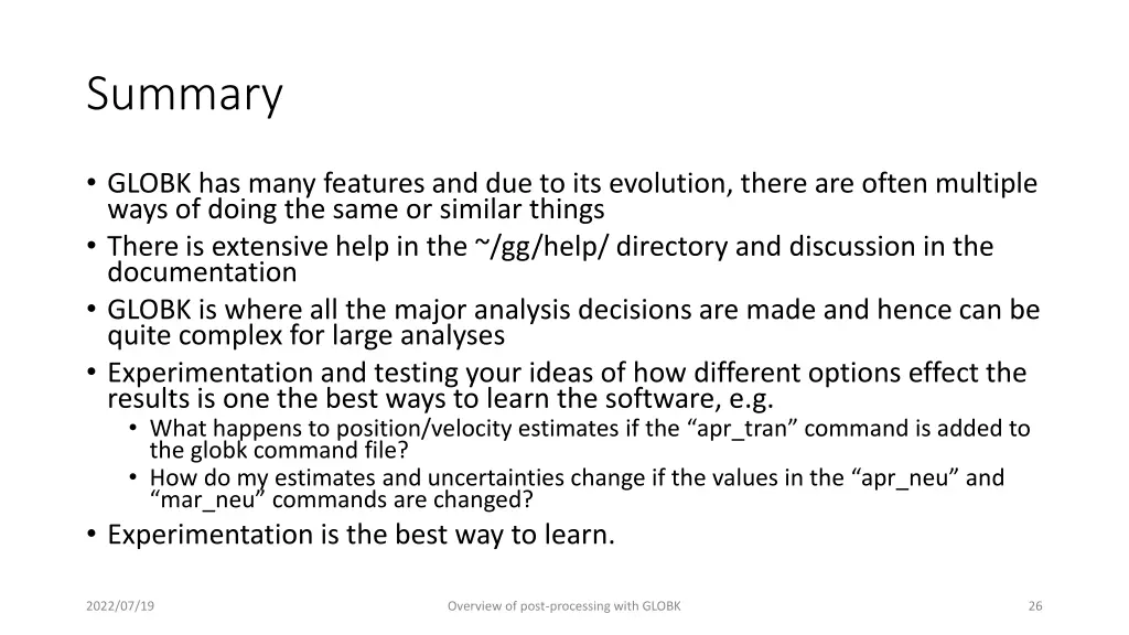 summary