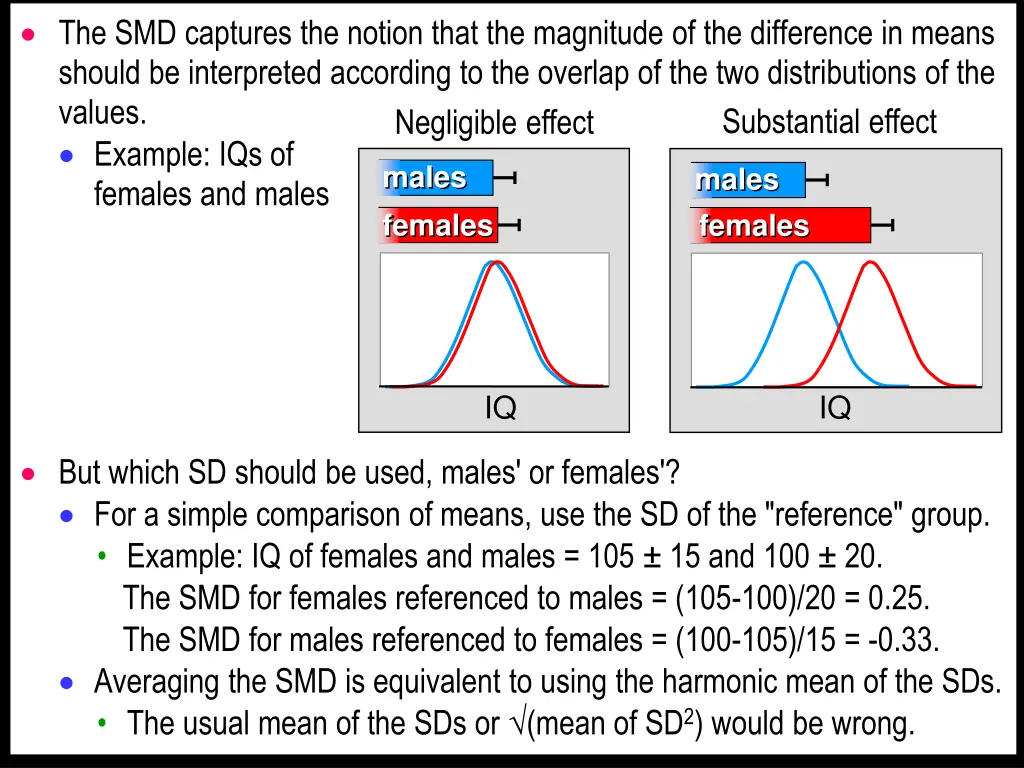 the smd captures the notion that the magnitude