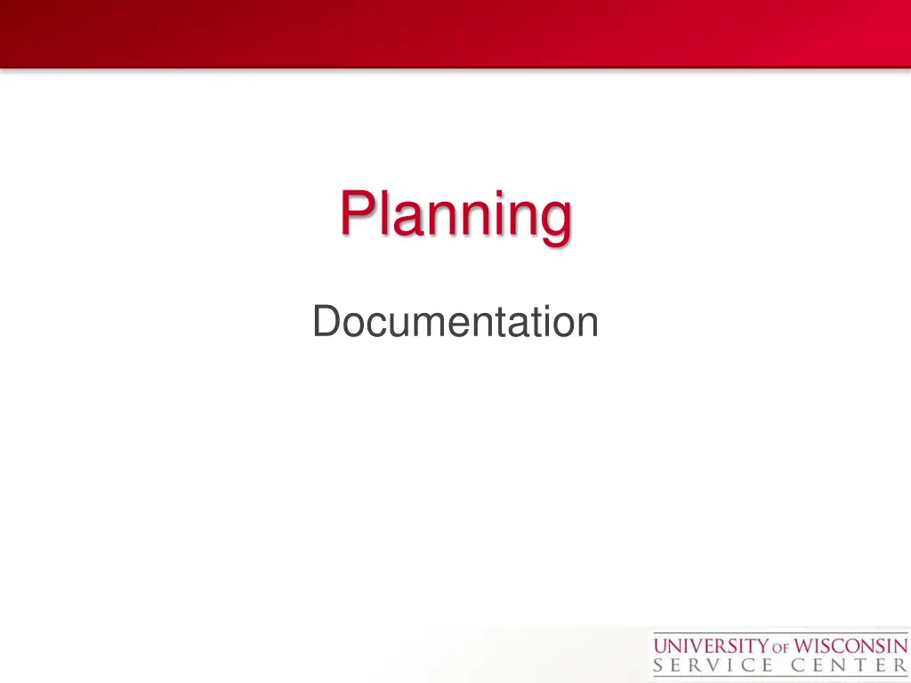 planning
