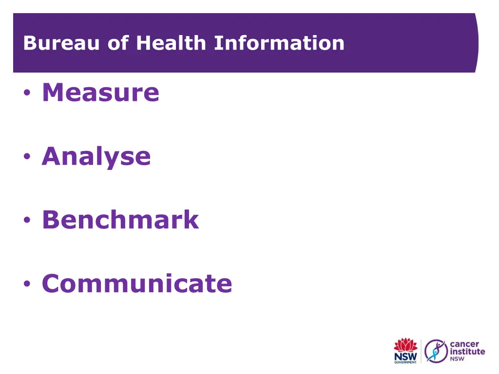bureau of health information 1