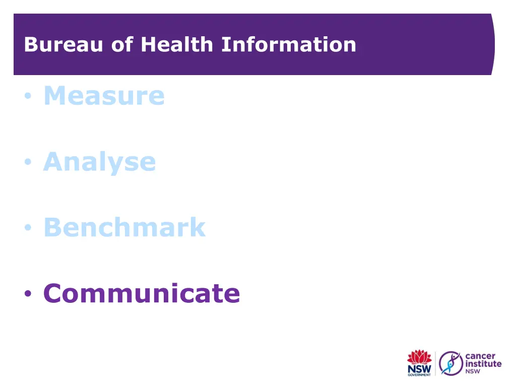 bureau of health information 6