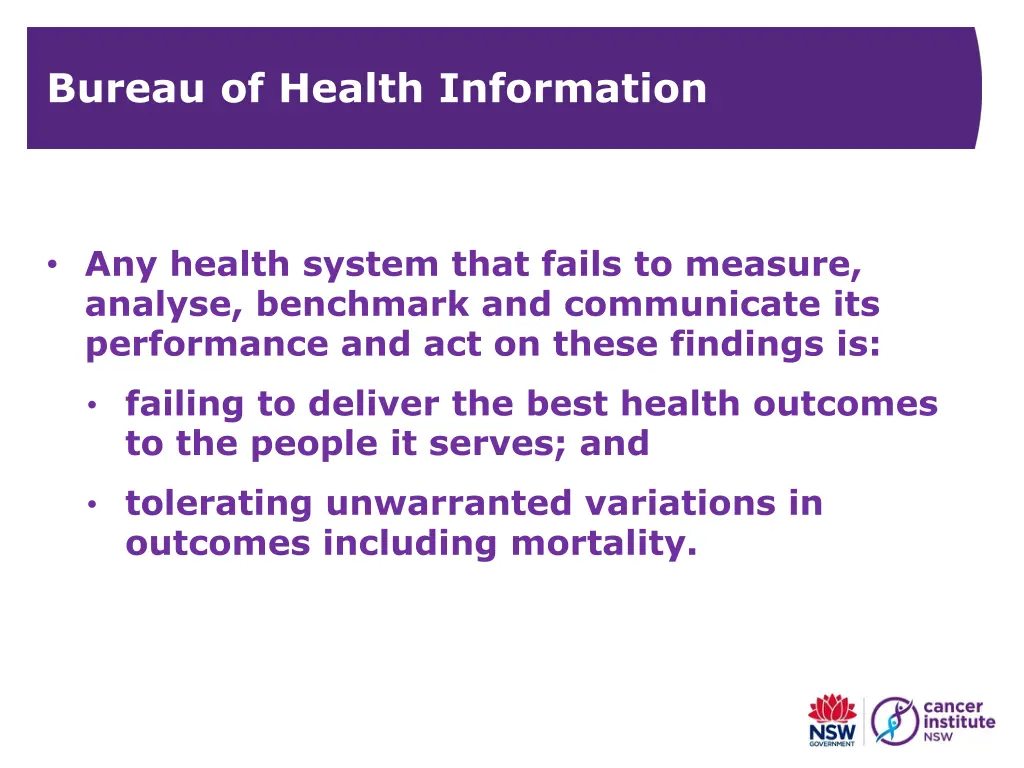 bureau of health information