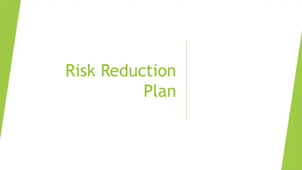 risk reduction