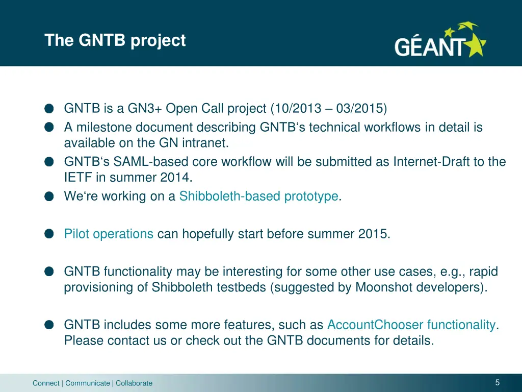the gntb project
