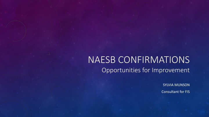 naesb confirmations opportunities for improvement