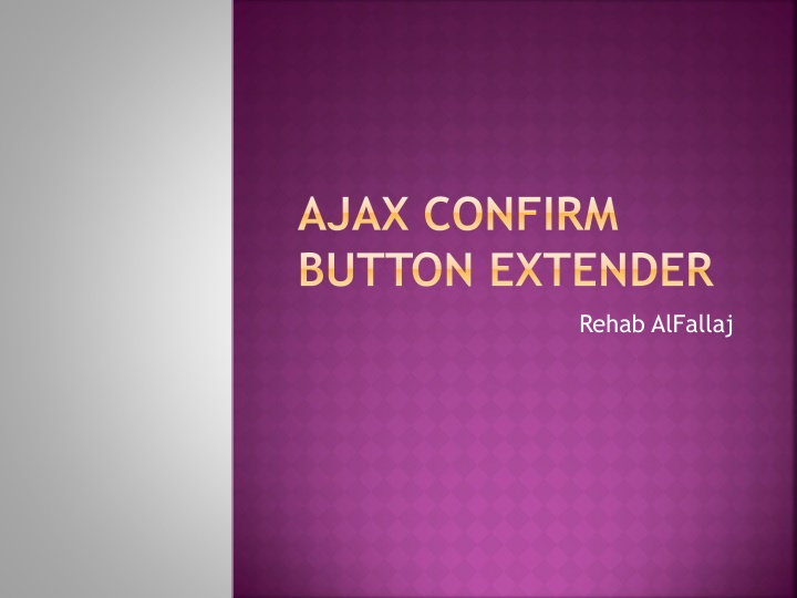 ajax confirm button extender