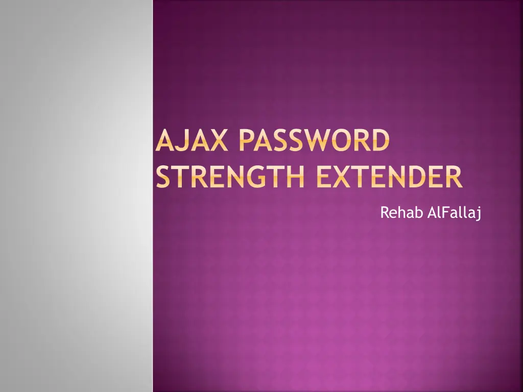 ajax password strength extender
