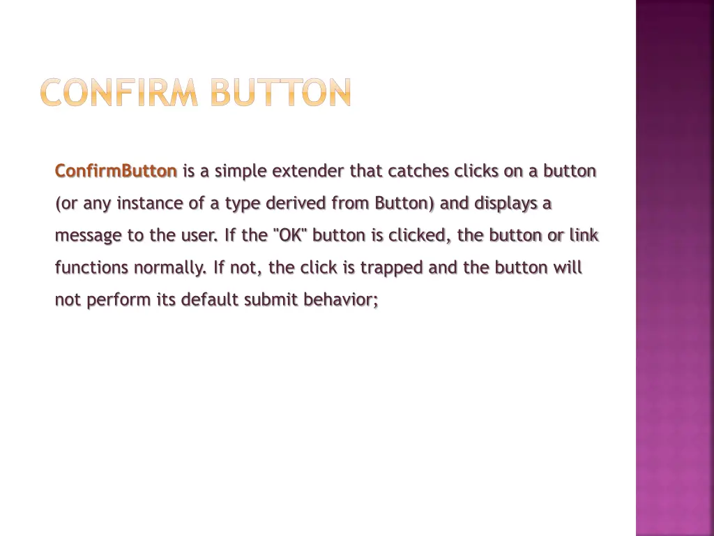 confirm button