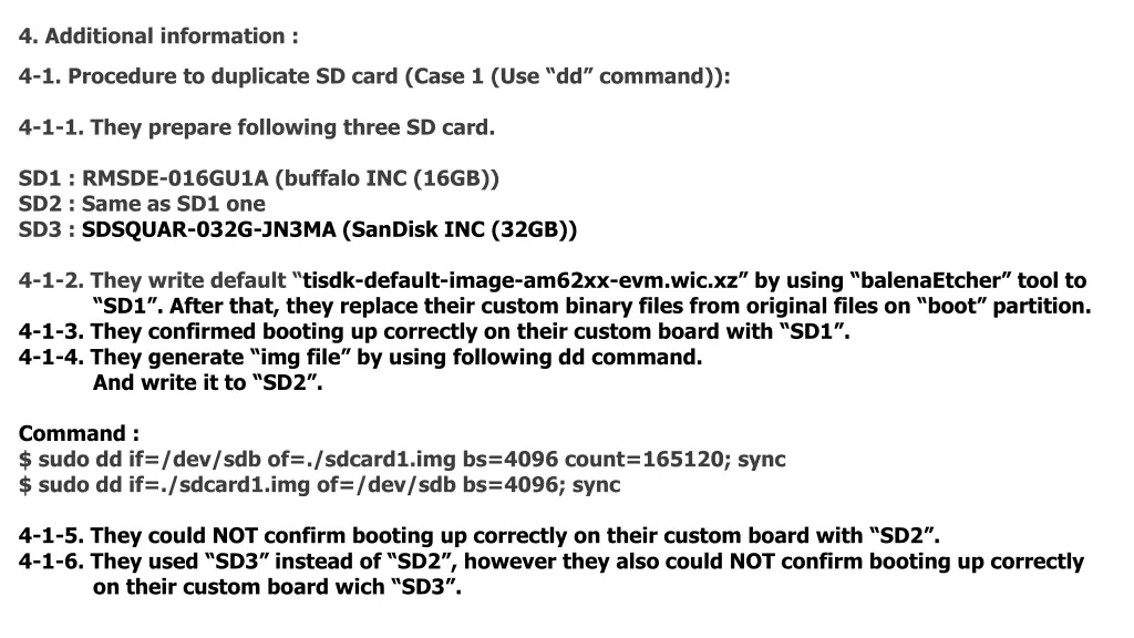 4 additional information