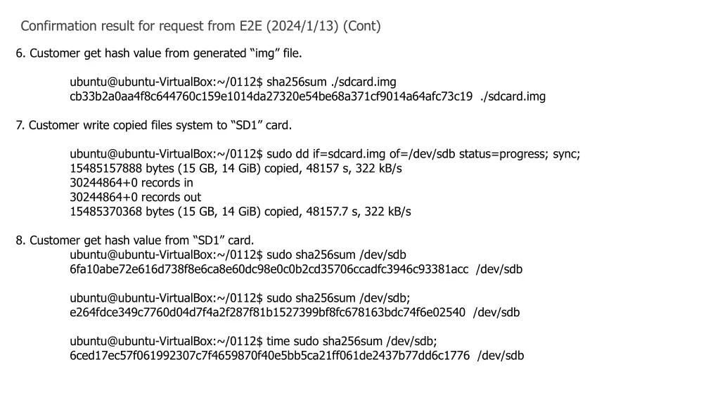 confirmation result for request from e2e 2024