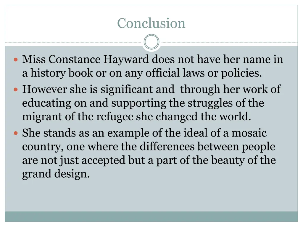 conclusion