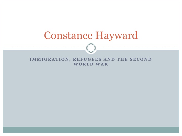 constance hayward
