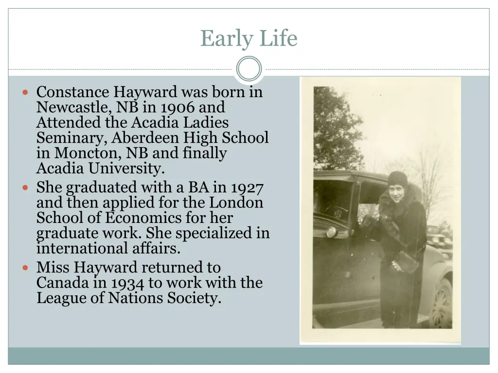 early life