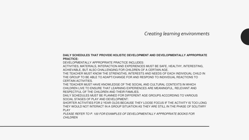 creating learning environments 11