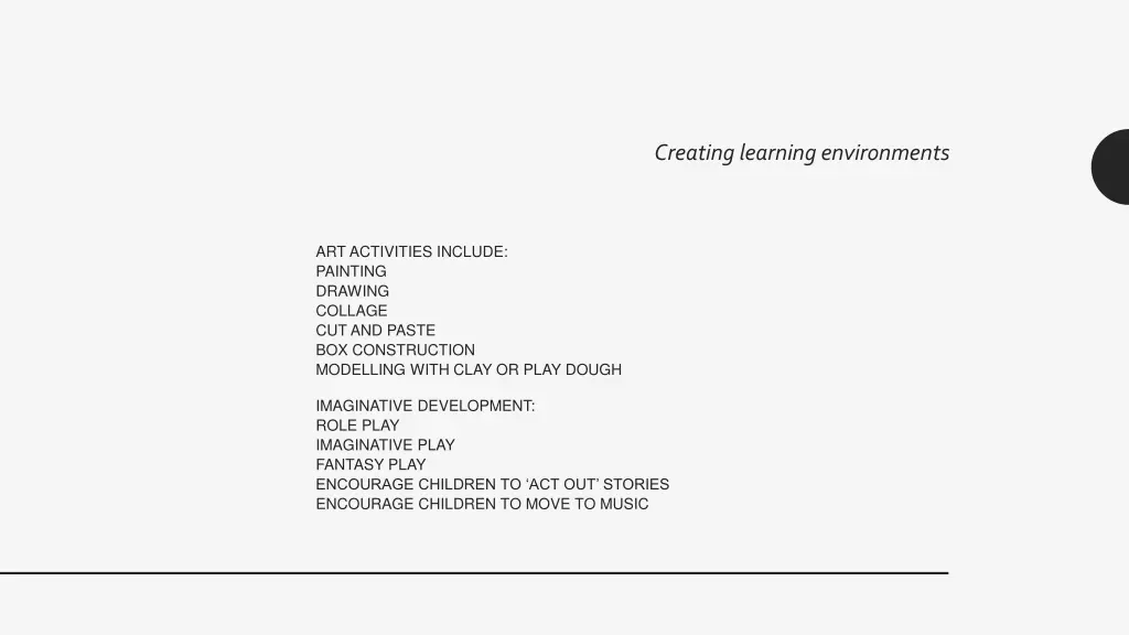 creating learning environments 17