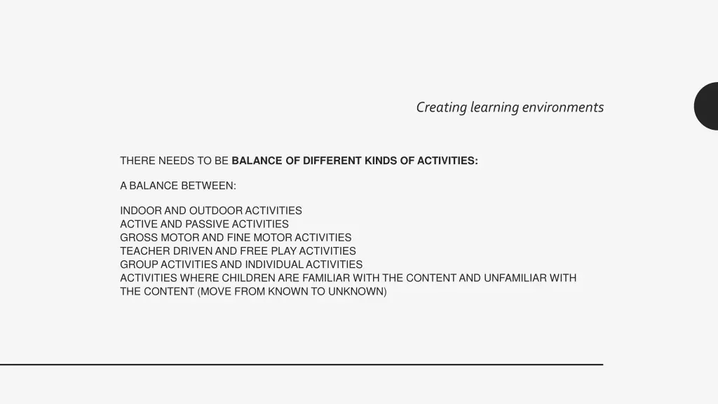 creating learning environments 2