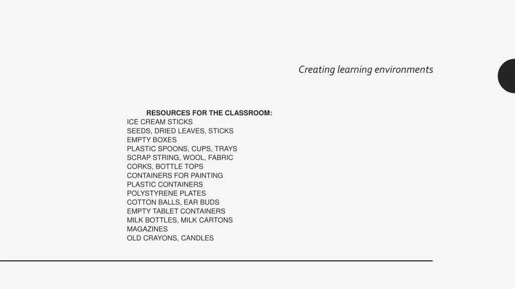 creating learning environments 21