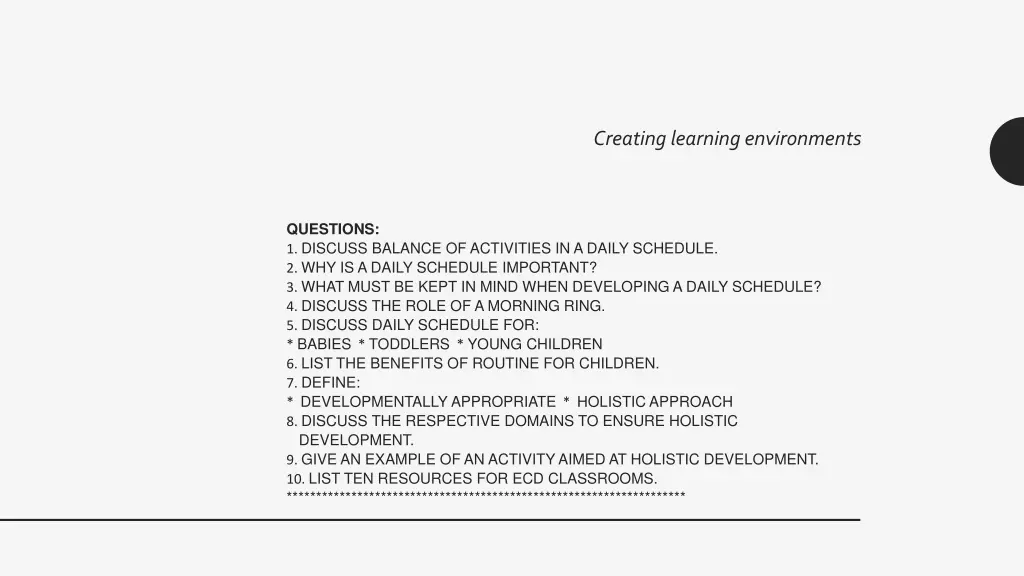 creating learning environments 22
