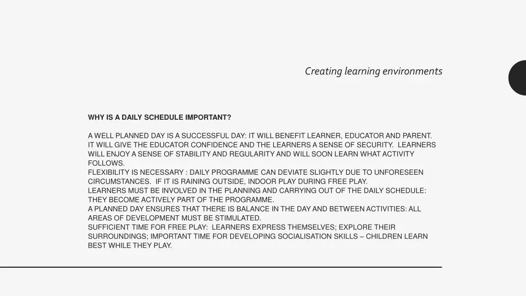 creating learning environments 3