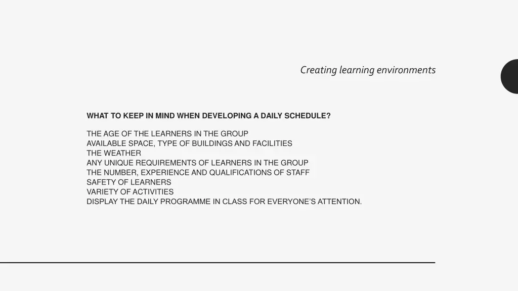 creating learning environments 4