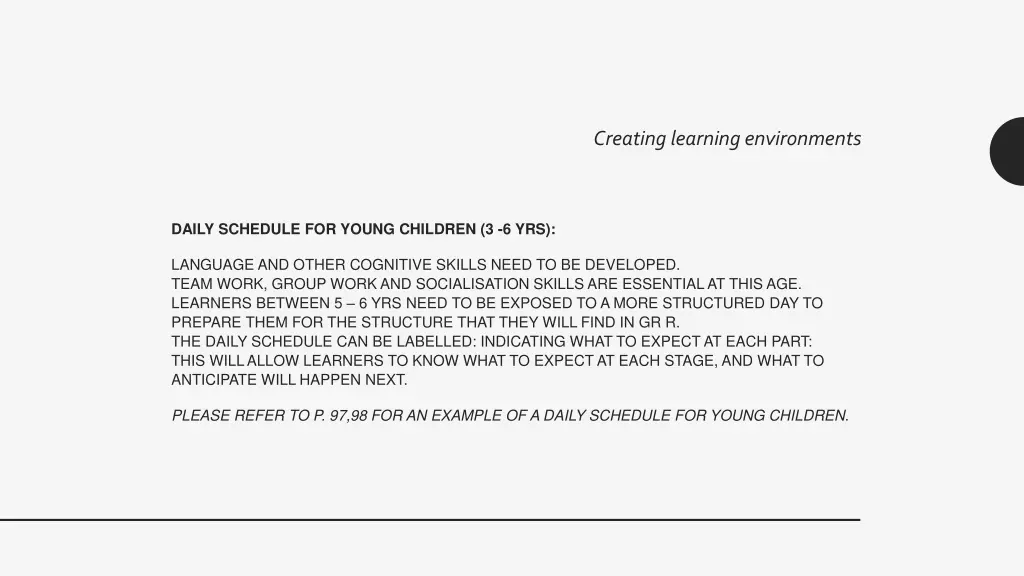 creating learning environments 8