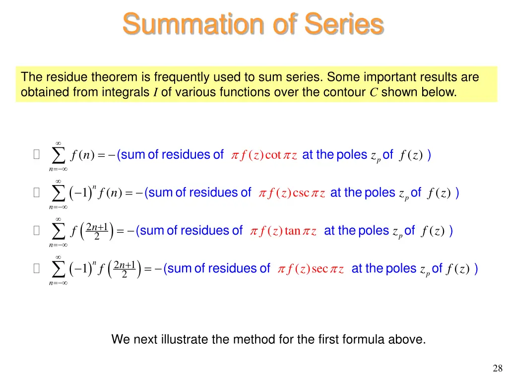 summation of series