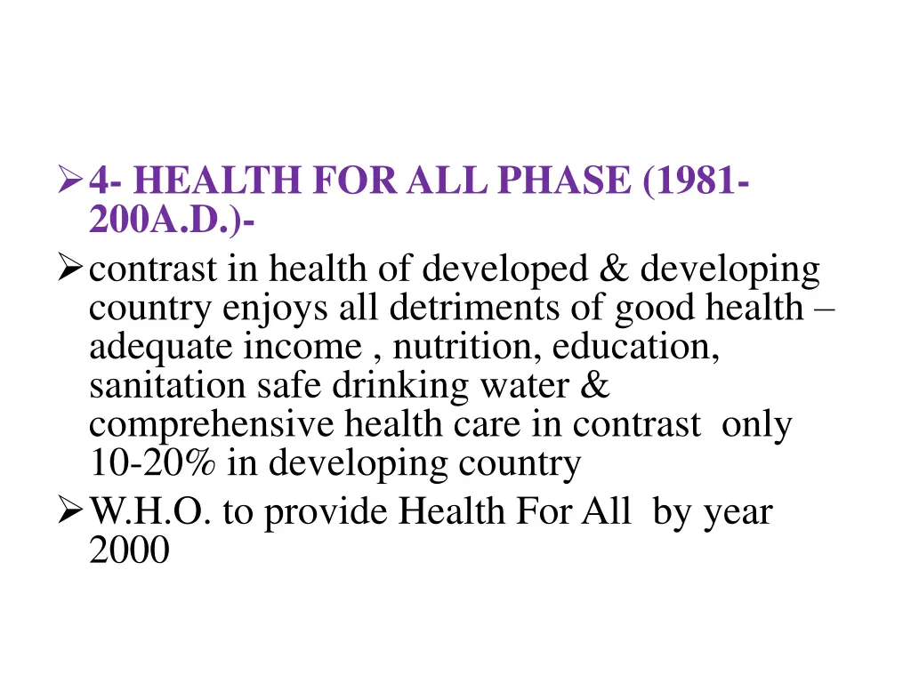 4 health for all phase 1981 200a d contrast