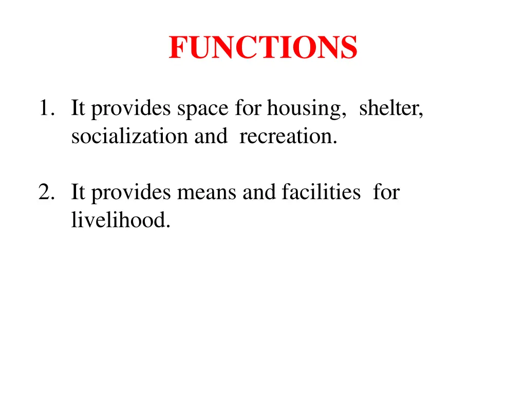 functions
