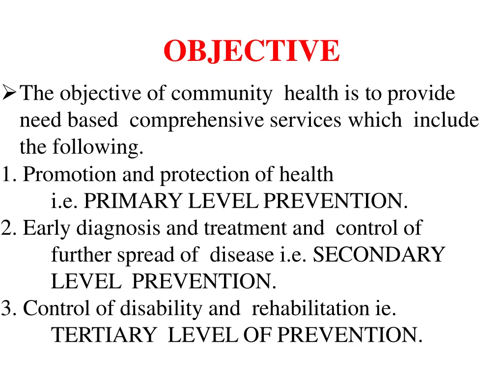 objective