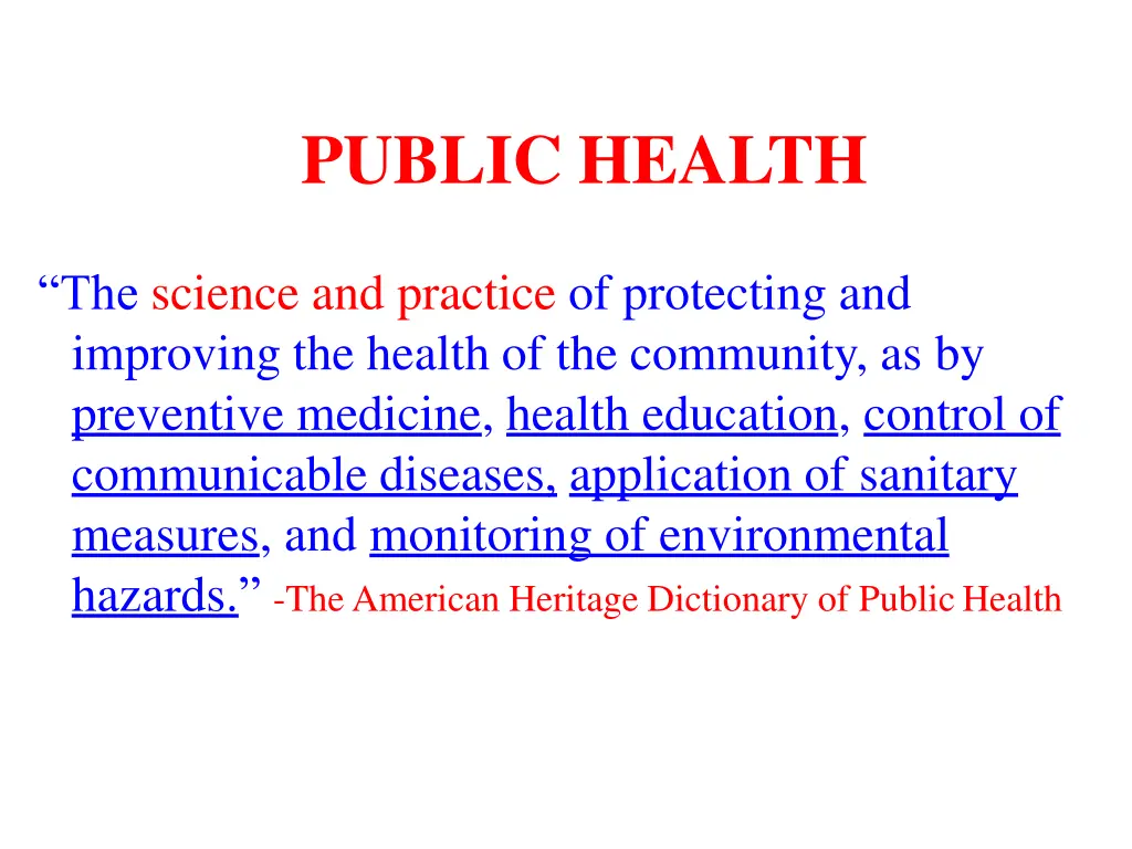public health 1