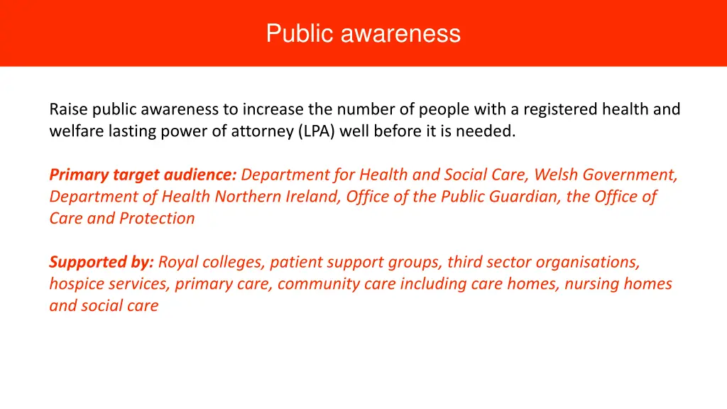 public awareness