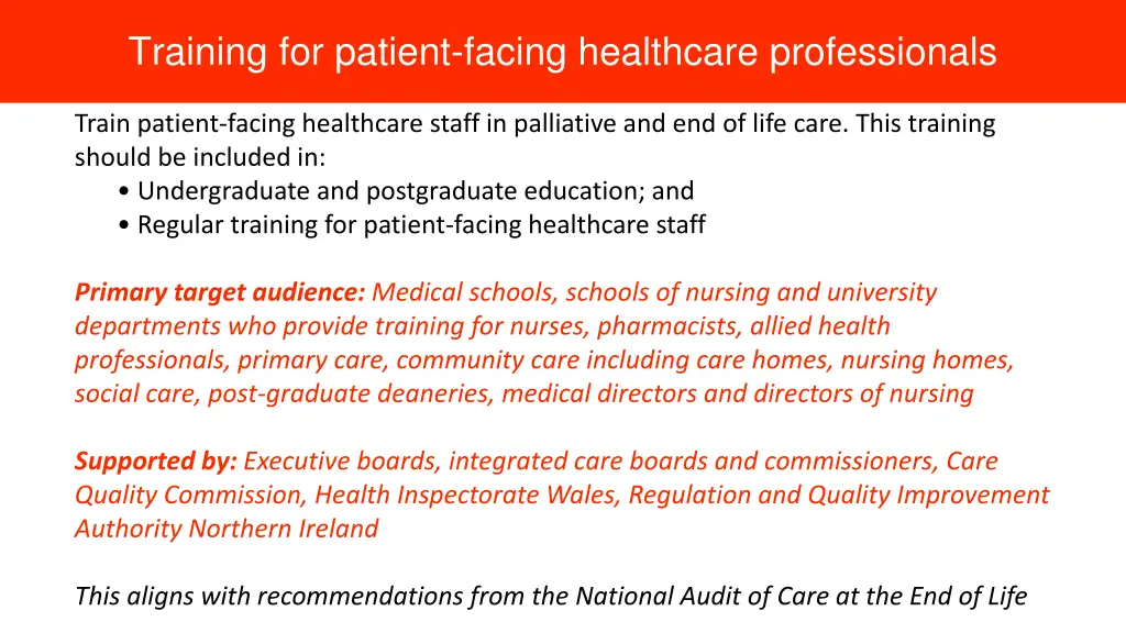 training for patient facing healthcare