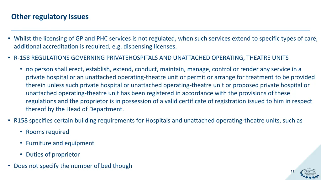 other regulatory issues