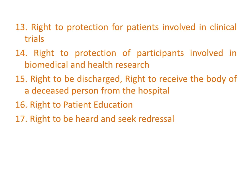 13 right to protection for patients involved