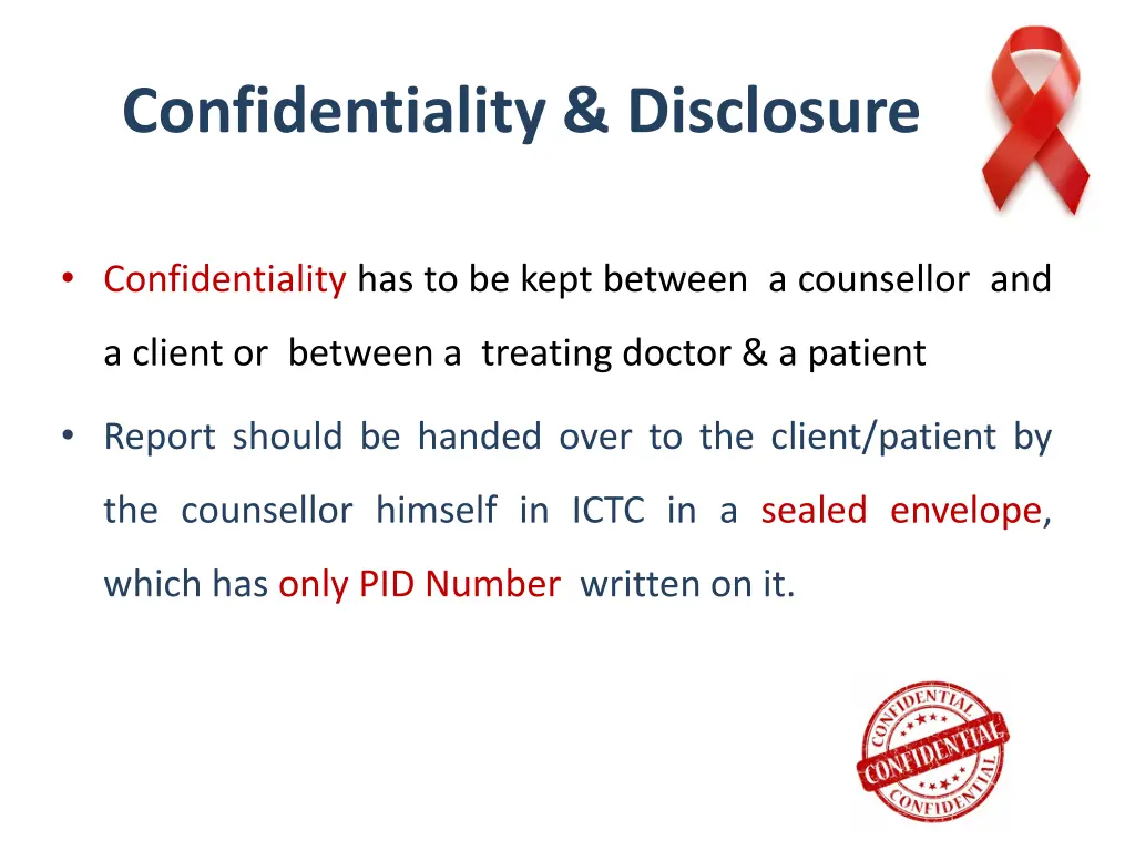 confidentiality disclosure