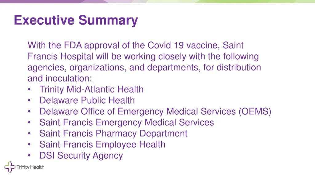 executive summary 1