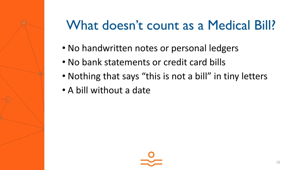 what doesn t count as a medical bill